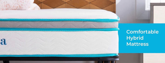 LINENSPA 8 Inch Memory Foam and Innerspring Hybrid Mattress, Full, Medium Firm!! BRAND NEW IN BOX!!