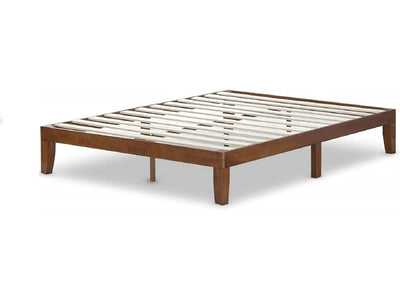 ZINUS Wen Wood Platform Bed Frame / Solid Wood Foundation / Wood Slat Support / No Box Spring Needed / Easy Assembly, Queen- NEW IN BOX!!!!