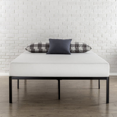 ZINUS Van 16 Inch Metal Platform Bed Frame / Steel Slat Support / No Box Spring Needed / Easy Assembly, King**New in box**