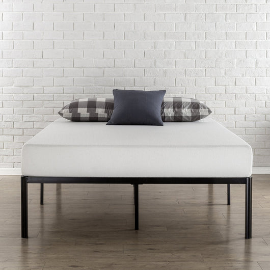 ZINUS Van 16 Inch Metal Platform Bed Frame / Steel Slat Support / No Box Spring Needed / Easy Assembly, King**New in box**