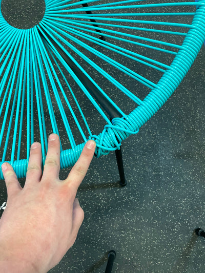 **Salvage Special** Lacoo 5 piece outdoor set in aqua**
