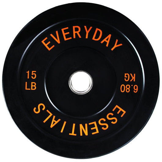 BalanceFrom Olympic Bumper Plate Weight Plate with Steel Hub 15lbs **New**