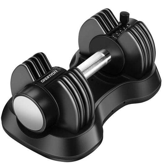 SKONYON Adjustable Dumbbell 25 lbs with Fast Automatic Adjustable and Weight Plate for Body Workout Home Gym (SINGLE)**New in Box**