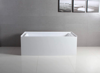 Aqua Eden VTAP603622L 60-Inch Acrylic Alcove Tub with Left Hand Drain, White!  -Brand new in the box