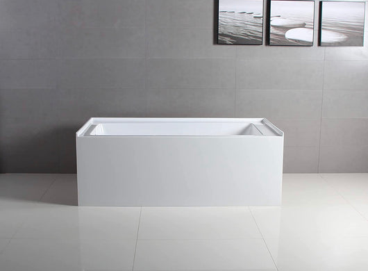 Aqua Eden VTAP603622L 60-Inch Acrylic Alcove Tub with Left Hand Drain, White!  -Brand new in the box