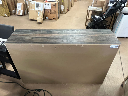 Signature Design by Ashley Drystan Rustic Industrial 6 Drawer Dresser, Weatherworn Brown!! Dresser Damaged from Shipping, Structurally Sound!!