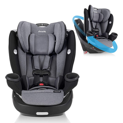 Evenflo Gold Revolve360 Rotational AllinOne Convertible Car Seat Swivel Car Seat Rotating Car Seat for All Ages Swivel Baby Car Seat ModeChanging 4120lb Car Seat and Booster Car Seat, Moonstone**New in box**