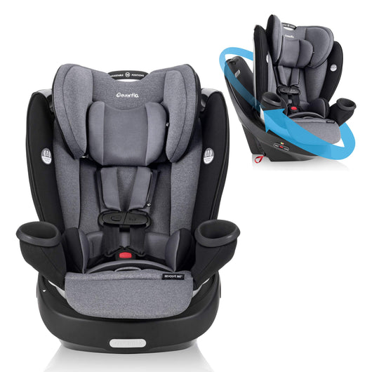 Evenflo Gold Revolve360 Rotational AllinOne Convertible Car Seat Swivel Car Seat Rotating Car Seat for All Ages Swivel Baby Car Seat ModeChanging 4120lb Car Seat and Booster Car Seat, Moonstone**New in box**