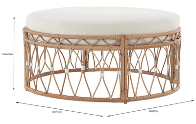 Better Homes & Gardens Lilah Outdoor Wicker 4-Piece Stationary Conversation Set, Off-White!! NEW IN BOX!!