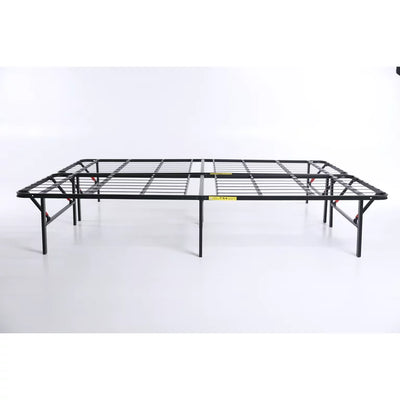 Mainstays 18" High Profile Foldable Steel Twin Platform Bed Frame, Black**New in Box**