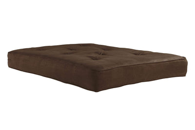 DHP 8 Inch Independently Encased Coil Futon Mattress, Brown Microfiber**New in box**
