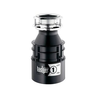 InSinkerator BADGER1W/CORD Badger 1 Garbage Disposal with Cord, 1/3 HP**New in box**