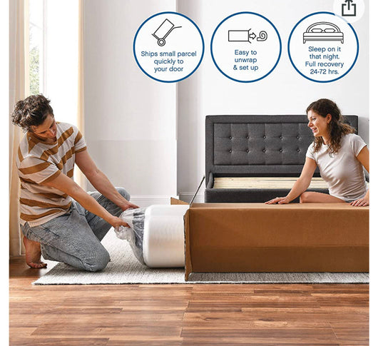 Classic Brands Cool Gel Chill Memory Foam 14-Inch Mattress with 2 BONUS Pillows |CertiPUR-US Certified |Bed-in-a-Box, Queen- new in box