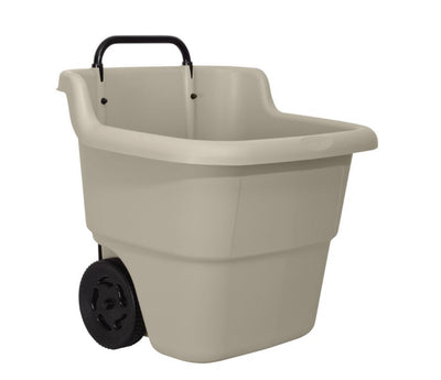 Suncast 15 Gallon Resin Rolling Lawn and Utility Cart- NEW AND ASSEMBLED!!!!