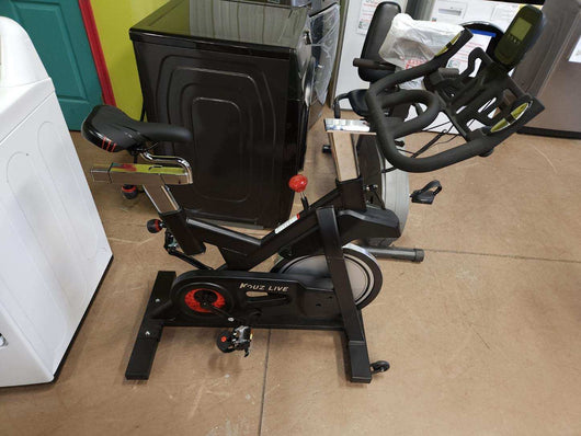 Magnetic Resistance Stationary Exercise Bike with LCD monitor (new and assembled with small scratch- photos shown)