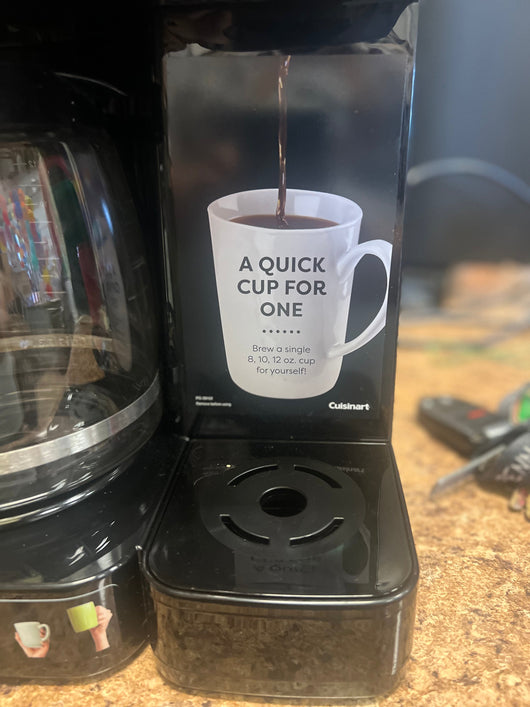 Cuisinart Black 12 Cups Single-Serve Brewer- used but very clean and works like new!