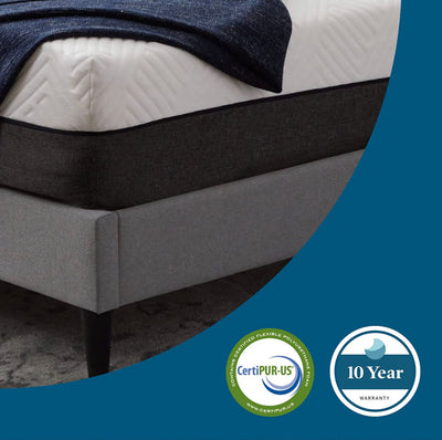 Lucid 12 Inch Hybrid Mattress – Bamboo Charcoal and Aloe Vera Infused- Memory Foam Mattress- Moisture Wicking – Odor Reducing!! BRAND NEW IN PLASTIC!!
