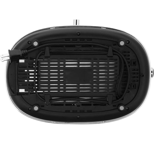 Frigidaire ETO102-BLACK, 2 Slice Toaster, Retro Style, Wide Slot