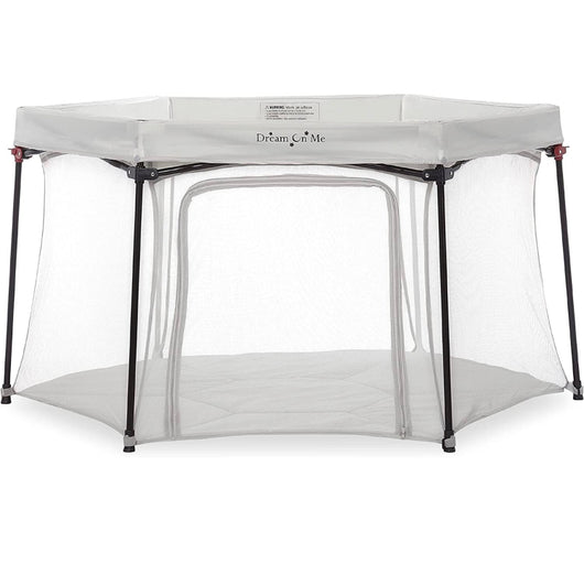 Dream On Me Onyx Playpen in Grey, Baby Playpen, Portable and Lightweight, Playpen for Babies and Toddler - Comes with a Comfortable Padded Floor- NEW IN BOX!!!
