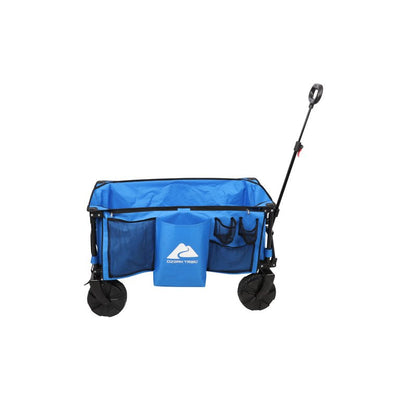 Ozark Trail Camping All-terrain Folding Wagon with Oversized Wheels, Blue**New**