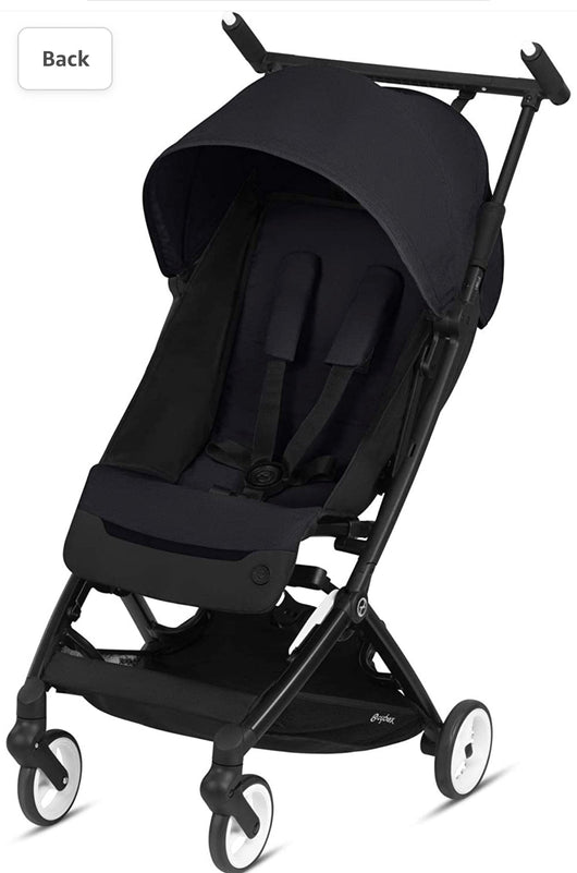Cybex Libelle Stroller UltraLightweight Stroller Small Fold Stroller Hand Luggage Compliant Compact Stroller Fits Car Seats Sold Separately Infants 6 Months+, Deep Black/ new in box