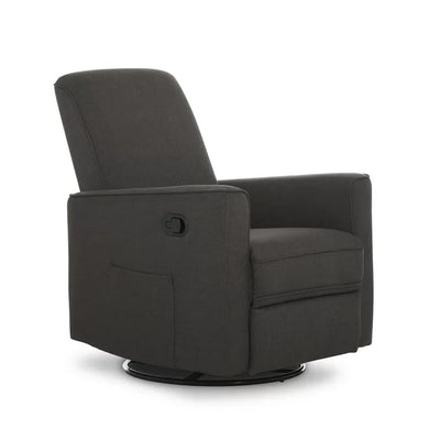 Evolur Raleigh Glider Recliner Charcoal with High Backrest Support, Durable Polyester Fabric**New and assembled**