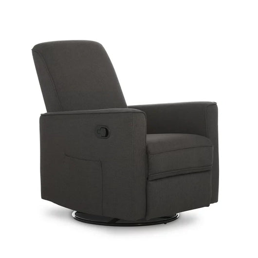 Evolur Raleigh Glider Recliner Charcoal with High Backrest Support, Durable Polyester Fabric**New and assembled**