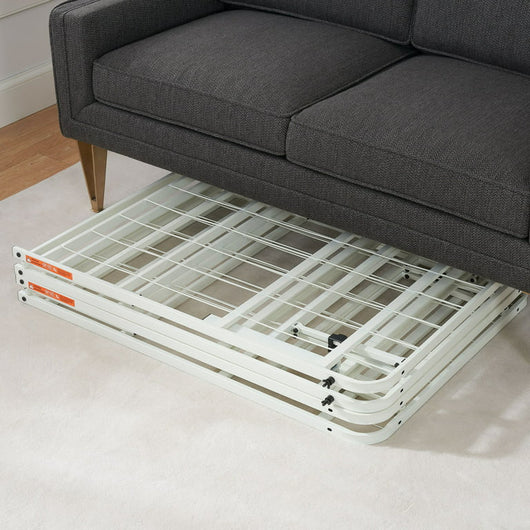 Mainstays 14" High Profile Foldable Steel Twin Platform Bed Frame, White**New in box**