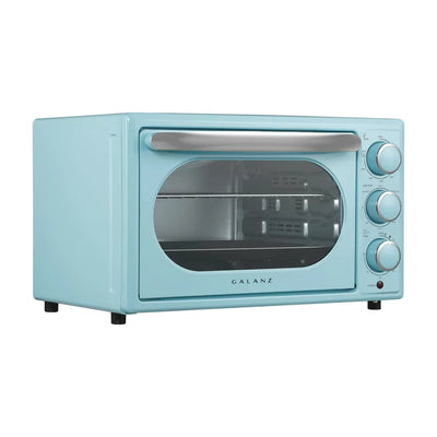 Galanz 0.9 Cu. ft. Retro Bebop Blue Convection Toaster Oven!  -Brand new in the box