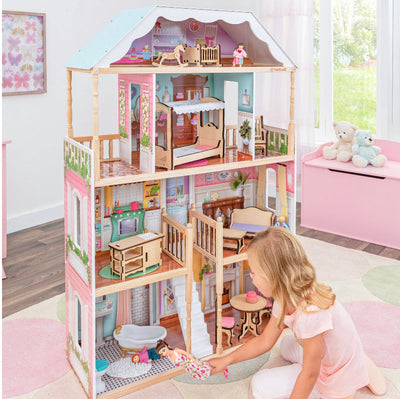 KidKraft Charlotte Classic Wooden Dollhouse with 14 accessories!! NEW IN BOX!!!