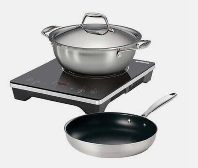 Tramontina Try-Ply Clad 4pc Induction Cooking System, Induction Cooktop 1800W- new in the box