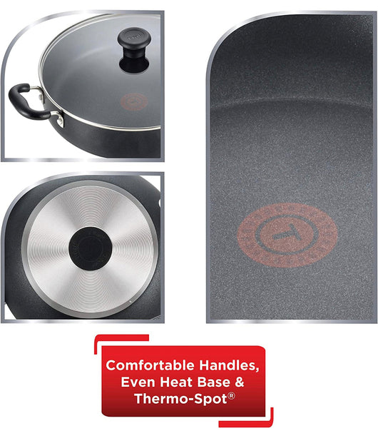 T-fal B36290 Specialty Nonstick 5 Quart Jumbo Cooker Saute Pan with Glass Lid, Black- NEW IN BOX!!