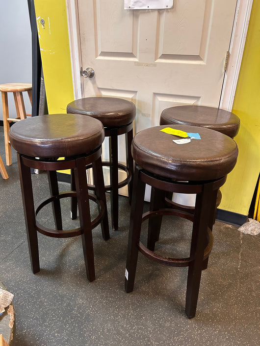 Maya Brown 29 Inches Bar Stool set of 4**New,one chair chipped from shipping)