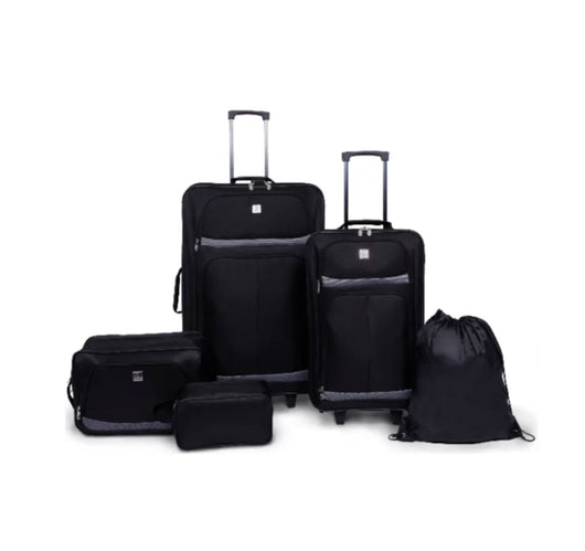 Protege 5 Piece 2-Wheel Luggage Set, Check and Carry On Size- NEW OUT OF BOX!!!