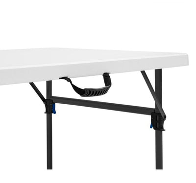 Mainstays 8 Foot Folding Resin Table, White Granite- NEW!!!