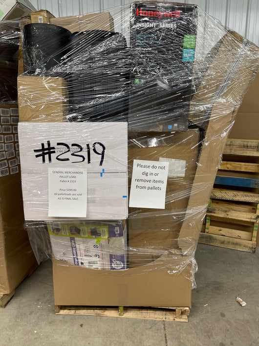 Jumbo huge liquidation pallet- over 7 ft tall ! Pallet number 2319