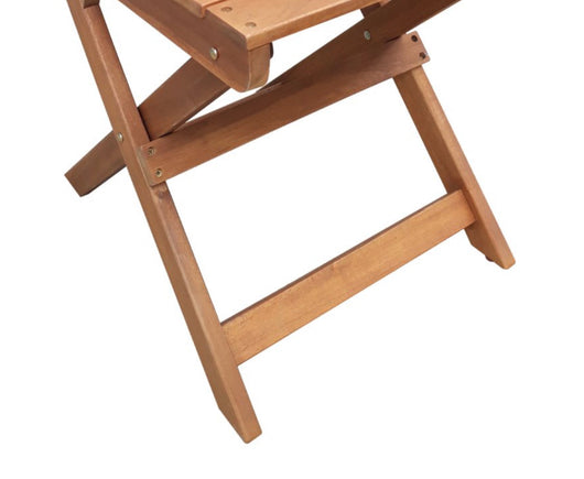 Mainstays Outdoor Patio 3-Piece Wood Bistro Set, Natural Color- NEW AND ASSEMBLED!!!