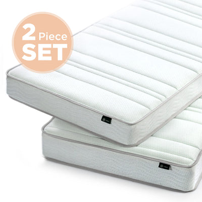 Zinus 6 Inch Foam and Spring Twin Mattress 2 Piece Set for Bunk Beds / Mattress-in-a-Box**New in box**