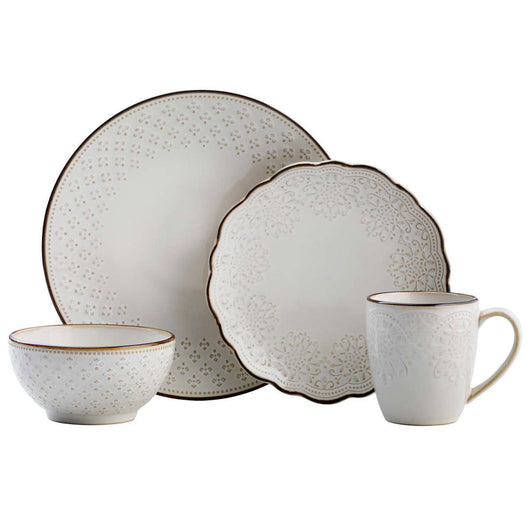 Pfaltzgraff Joanne 16 Piece Dinnerware Set- NEW IN BOX!! (Missing One Cereal Bowl!)