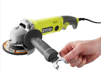 RYOBI 7.5 Amp 4.5 in. Corded Angle Grinder!! VERY LIGHTLY USED, USED ONCE(TESTED WORKS GREAT)!!