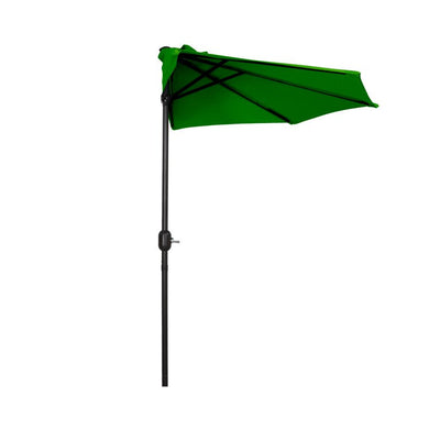 Westin Outdoor Westin Outdoor 9 Ft Half Market Patio Umbrella for Backyard Apartment Balcony Window UV Weather Resistant, Dark Green**New in box**
