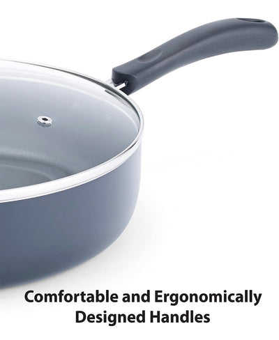 T-fal B36290 Specialty Nonstick 5 Quart Jumbo Cooker Saute Pan with Glass Lid, Black- NEW IN BOX!!