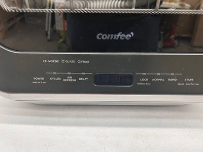 COMFEE' Portable Dishwasher Countertop, Mini Dishwasher with 5L Built-in Water Tank, No Hookup Needed, 6 Programs, 360° Dual Spray, 192℉ High-Temp& Air-Dry Function, Dishwasher for Apartments& RVs! (USED ONCE - VERY CLEAN)
