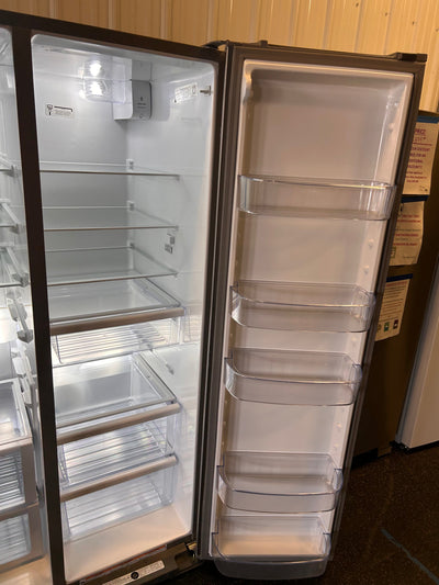 Whirlpool 28.4-cu ft Side-by-Side Refrigerator with Ice Maker (Fingerprint Resistant Stainless Steel)!  -Brand new, does have a minor scratch & dent from shipping, photos shown