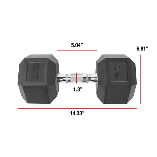 CAP Barbell, 50lb Coated Hex Dumbbell, Set of 2**New**