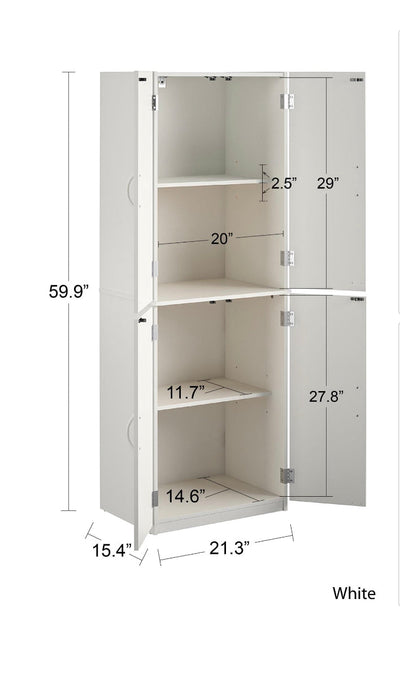 Mainstays Storage Cabinet, White stipple (new in the box):