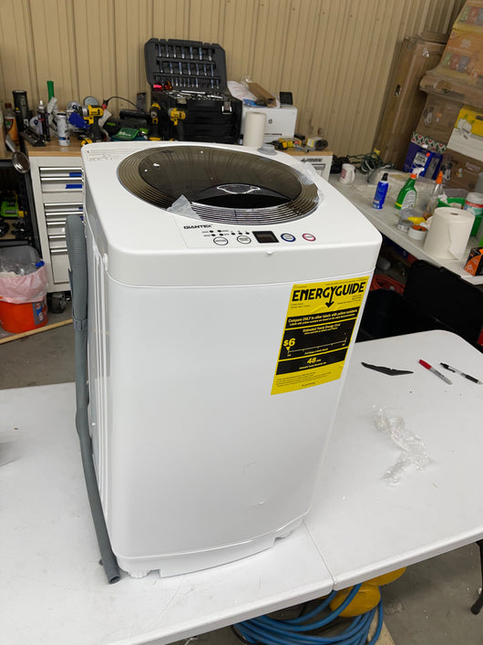 Giantex Portable Washing Machine, Full Automatic Washer and Dryer Combo, with Built-in Pump Drain 8 LBS Capacity Compact Laundry Washer Spinner for Apartment RV Dorm- new / scratch and dents