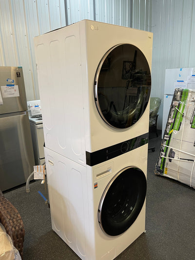 LG WashTower Electric Stacked Laundry Center with 4.5-cu ft Washer and 7.4-cu ft Dryer ENERGY STAR- HANDYMAN’S SPECIAL! BRAND NEW-     WASHER WORKS GREAT - BUT DRYER DIGITAL PANEL WILL NOT COME ON OR WORK - NEEDS REPAIR -