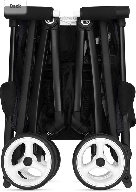 Cybex Libelle Stroller UltraLightweight Stroller Small Fold Stroller Hand Luggage Compliant Compact Stroller Fits Car Seats Sold Separately Infants 6 Months+, Deep Black/ new in box