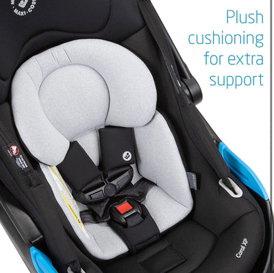 Maxi-Cosi Coral XP Infant Car Seat, Revolutionary 3-Piece Modular Nesting System for a More Comfortable, Intimate & Lightweight Carry, Essential Black II!  -Brand new in the box